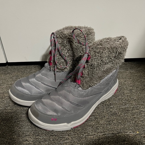 Ryka Gray Addison Lace Up Ankle Sneaker Boots Size 8.5 US - Picture 2 of 7